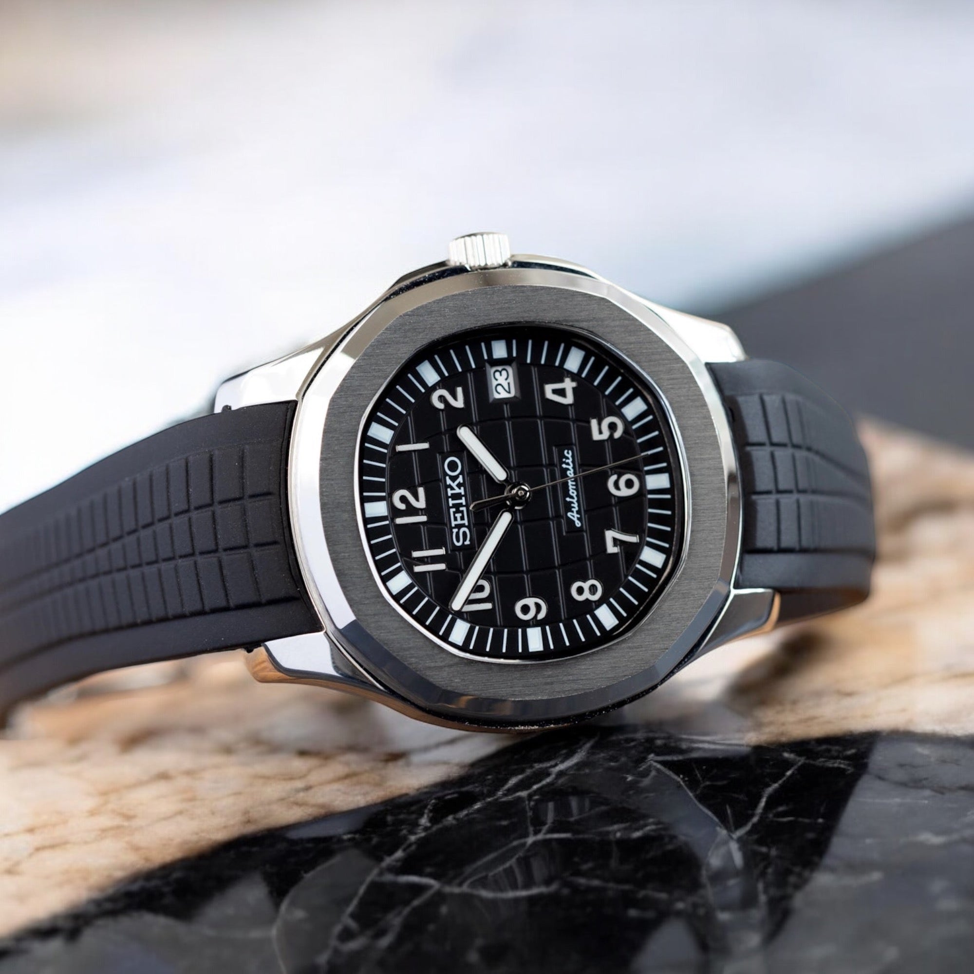 SEIKO MOD AQUANAUT | SCHWARZ