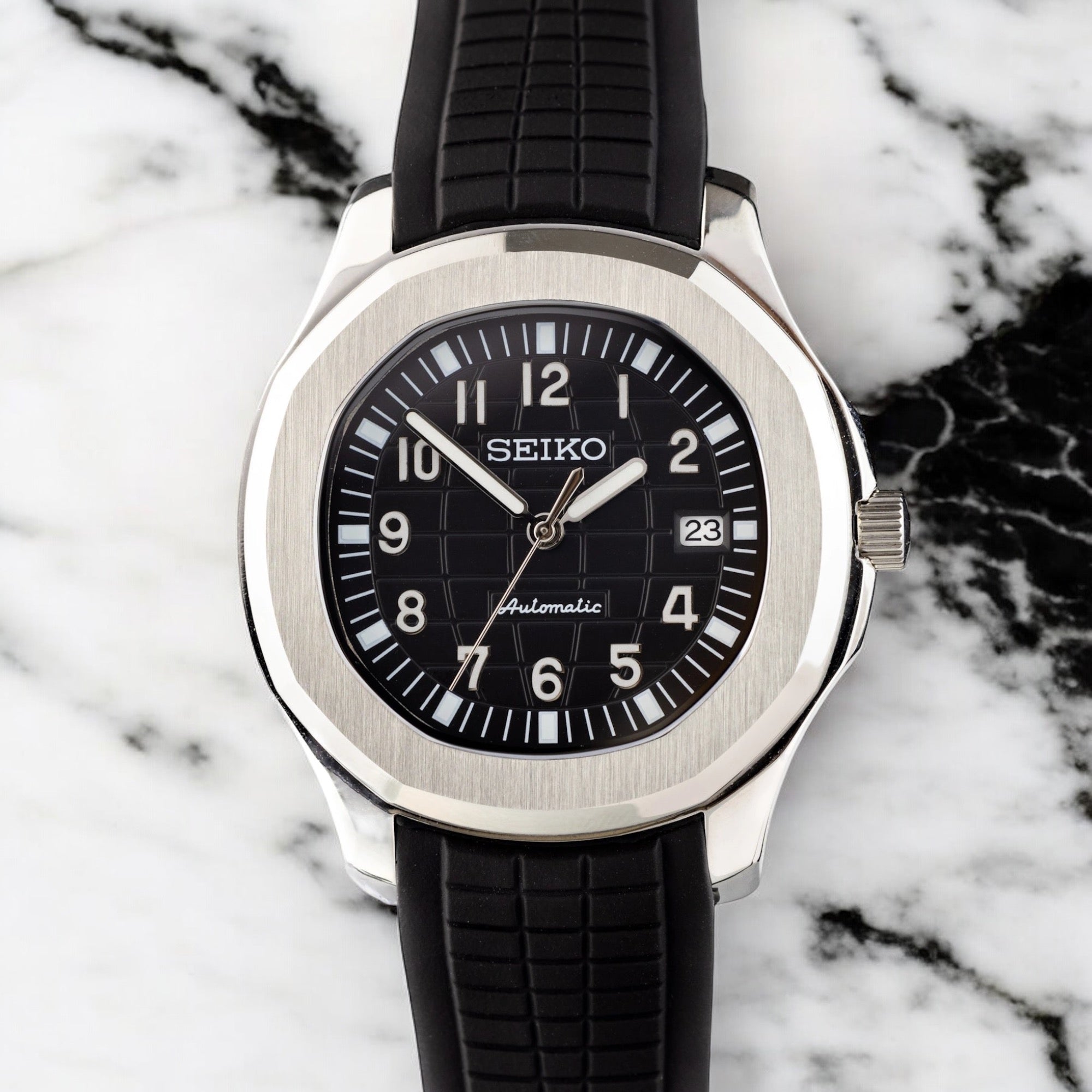 SEIKO MOD AQUANAUT | SCHWARZ