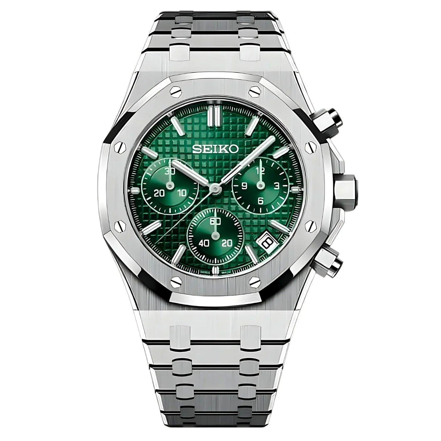 SEIKO MOD ROYAL OAK | GREEN CHRONO