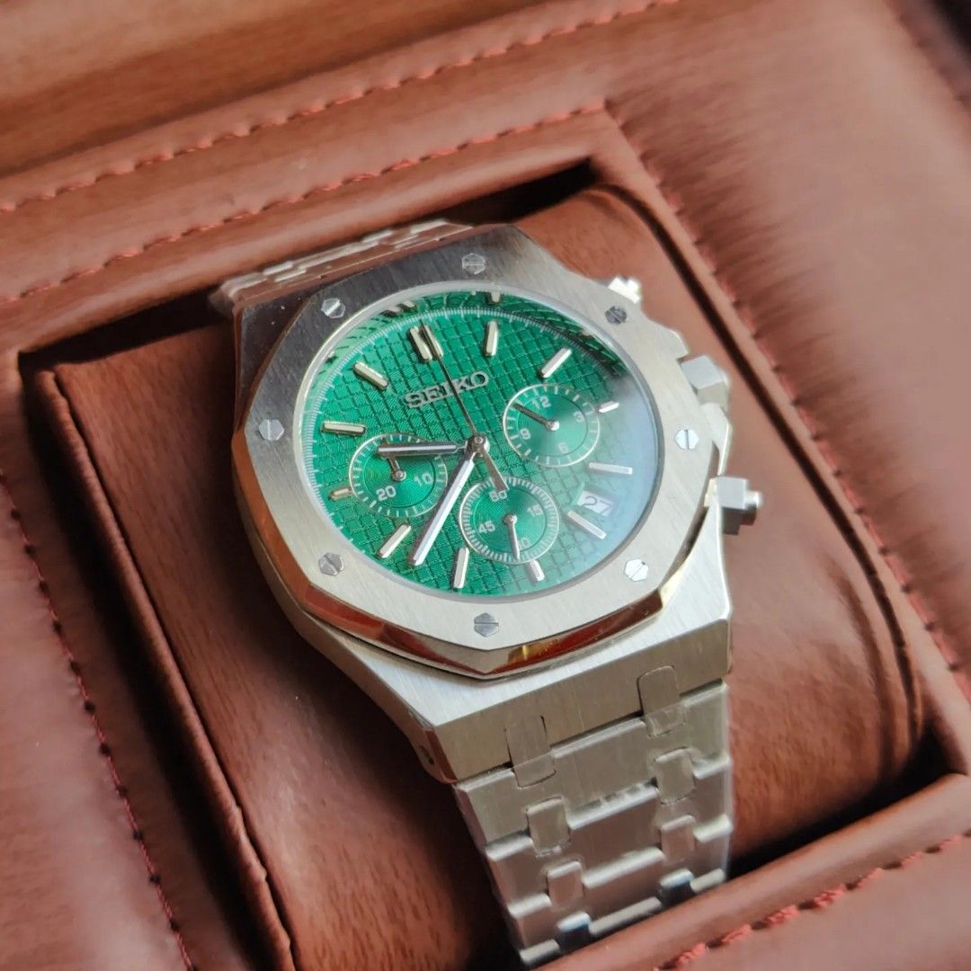 SEIKO MOD ROYAL OAK | GREEN CHRONO