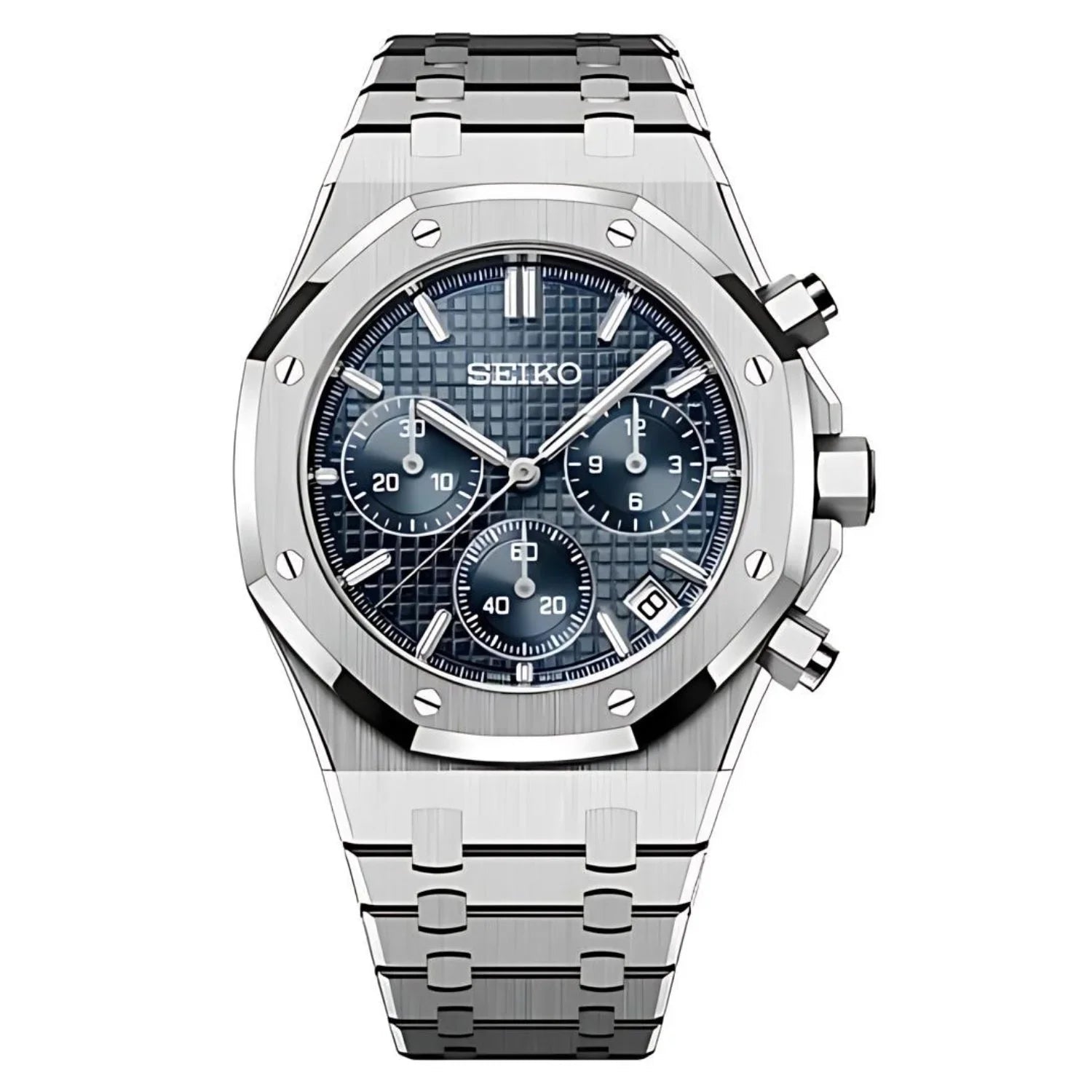 SEIKO MOD ROYAL OAK CHRONO | BLUE