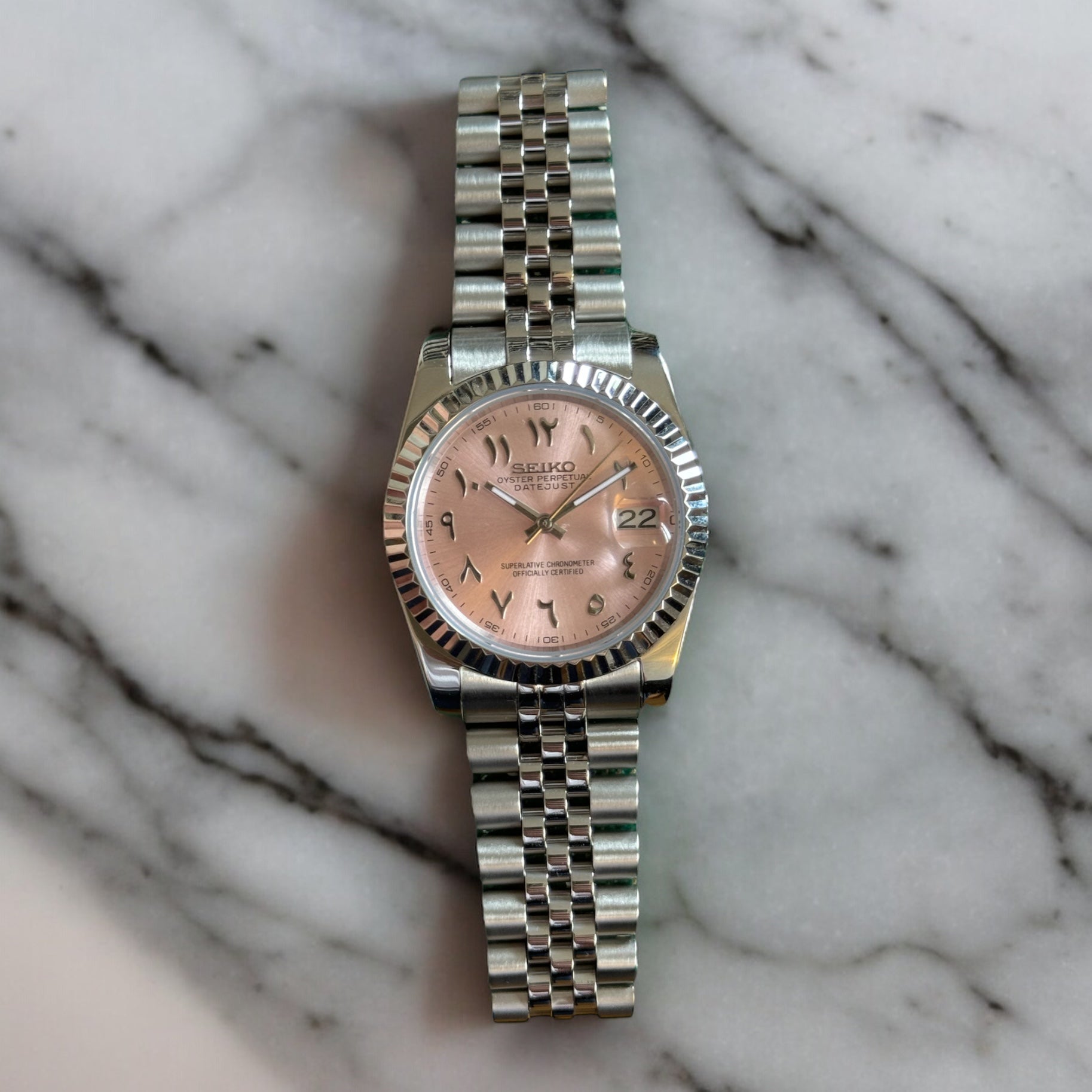 SEIKO MOD ARABIC DIAL | PINK